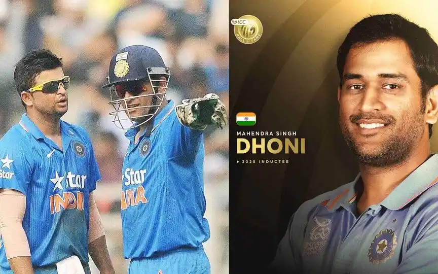 MS Dhoni inducted into ICC Hall of Fame [Source: @KKRiders/X.com]